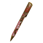 Kugelschreiber Cloisonne Emaille Drachen rosa gold 5397b